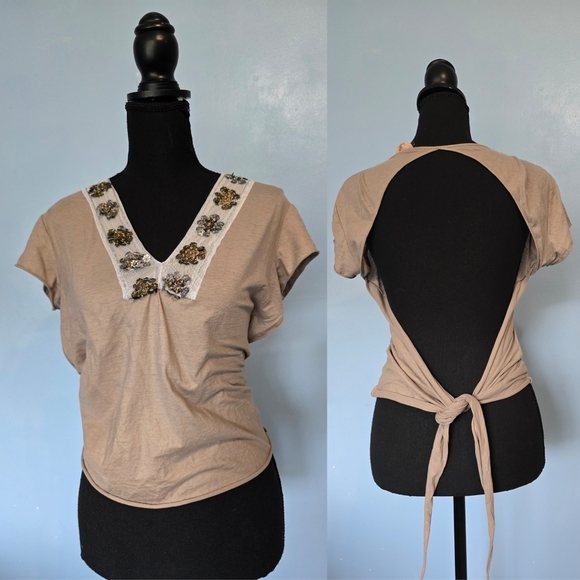 Imperial Womens Open Back Tie Dye Top L - Picture 1 of 6